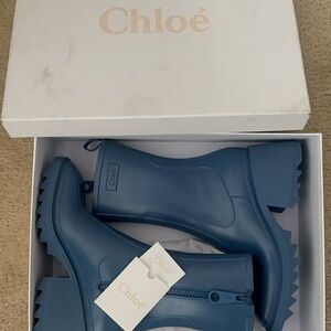 Chloe Betty Boots: Blue Winter & Rain Boots